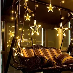 SPARK WORLD Yellow Star Shaped String Lights image 2