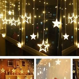 SPARK WORLD Yellow Star Shape String Lights image 2