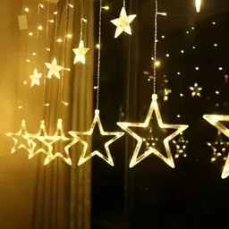 SPARK WORLD Yellow Star Shape String Lights image 2