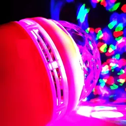 ENORMITY Red & Transparent Textured Disco Ball image 2