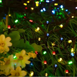 SPARK WORLD Blue Rice Shape String Lights image 3