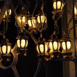 Homesake Golden Lamp Shape LED String Lights image 3