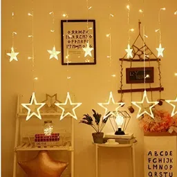 SPARK WORLD Yellow Star Shaped String Lights image 3