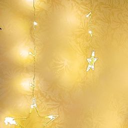 SPARK WORLD Yellow Star Shaped  LED String Lights image 3