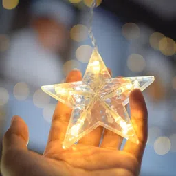 SPARK WORLD Yellow Star-Shaped String Lights image 3