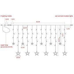 ENORMITY Yellow Star Shaped String Lights image 3