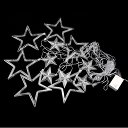 ENORMITY  Yellow Star Shaped  LED String Lights With Controller image 3