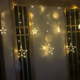ENORMITY Yellow & White Star Shape String Lights image 3