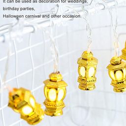Homesake Golden Lamp Shape LED String Lights image 4