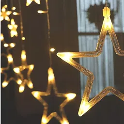 SPARK WORLD Yellow Star Shaped String Lights image 4