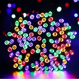 ENORMITY Blue & Yellow Rice Shape String Lights image 4