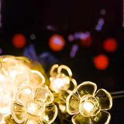 Kuber Industries White 14 Flower Fairy String Light image 4