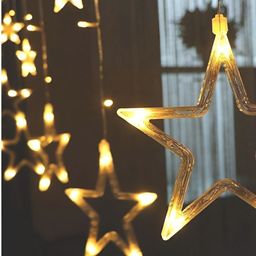 ENORMITY Yellow & White Star Shape String Lights image 4