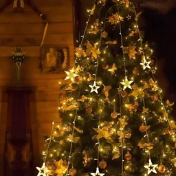 ENORMITY Yellow Star Shape String Lights image 4