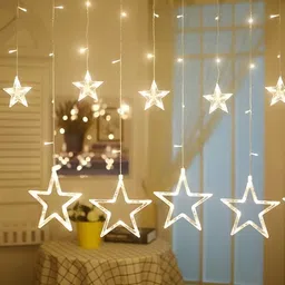 ENORMITY White Star Shape String Lights image 5