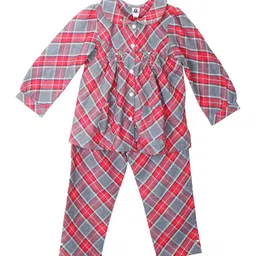 BAESD Girls Checked Night suit-picture-22