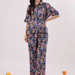 SANSKRUTIHOMES Women Ethnic Motifs Printed Night suit-picture-56