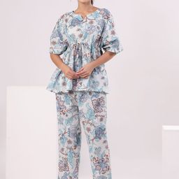 SANSKRUTIHOMES Women Printed Night suit-picture-44