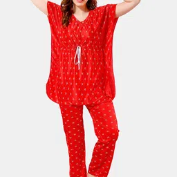 Be You Conversational Printed Satin Night Suit-picture-47