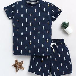Toonyport Boys Conversational Printed Pure Cotton Night suit-image-44