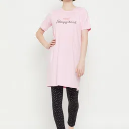MADAME M SECRET Typography Printed Night Suit-image-66