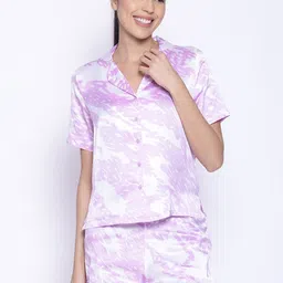 IX IMPRESSION Women Pink & White Printed Night suit-image-75