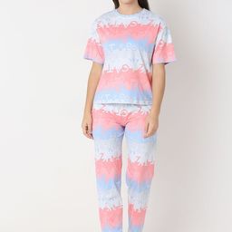Juliet Women Round Neck Printed Night suit-image-33