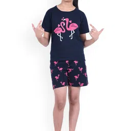 FUNKRAFTS Girls Conversational Printed Pure Cotton Night Suit-17