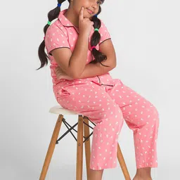 AV2 Girls Conversational Printed Pure Cotton Night Suit-image-44