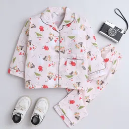 The Magic Wand Boys Cartoon Characters Printed Pure Cotton Night suit-image-85