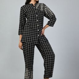 DOISA Checked Shirt & Trousers Set-picture-47