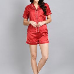 PRETTY LOVING THING Women Satin Night suit-image-91