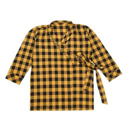 Little Musketeer Girls Yellow & Black Pure Cotton Checked Night suit-image-89