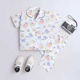 The Magic Wand Boys Graphic Printed Pure Cotton Night suit-image-53