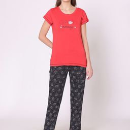 Bodycare Women Printed Pure Cotton Night suit-image-49