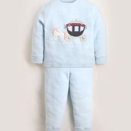 Cherry Crumble Girls Printed Fleece Night suit-image-53