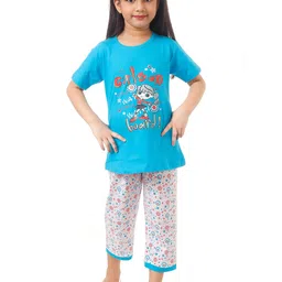 BAESD Girls Printed Pure Cotton Night Suit-image-24