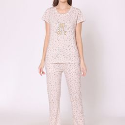 Bodycare Women Printed Pure Cotton Night suit-image-42