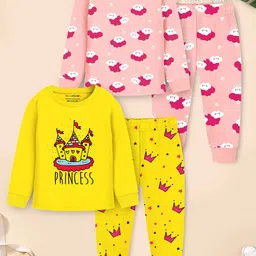 YK X Trampoline Unisex Kids Printed Night suit-43
