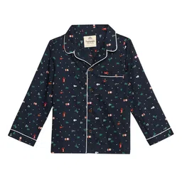 Biglilpeople Kids Conversational Printed Pure Cotton Night Suit-image-33