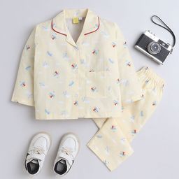 The Magic Wand Boys Graphic Printed Pure Cotton Night suit-picture-20