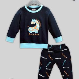 KUCHIPOO Infant Kids Graphic Printed Night suit-image-22