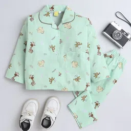 The Magic Wand Boys GraphicPrinted Pure Cotton Night suit-image-21