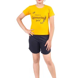 BAESD Girls Printed Pure Cotton T-Shirt With Shorts-image-65