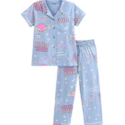 Honeyhap Girls Printed Night suit-image-91
