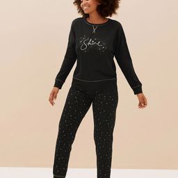 Marks & Spencer Printed Pure Cotton Night suit-image-26