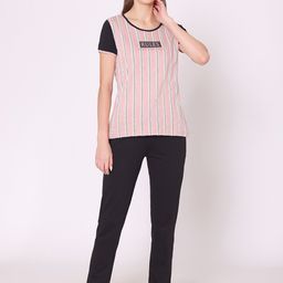 Bodycare Women Striped Pure Cotton Night suit-image-21