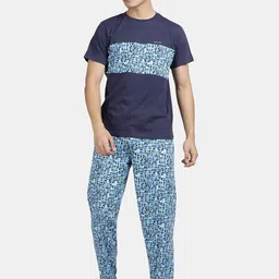 Pepe Jeans Men Printed Pure Cotton Night suit-image-28