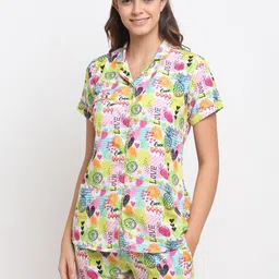 EROTISSCH Graphic Printed Lapel Collar Shirt & Shorts-picture-34