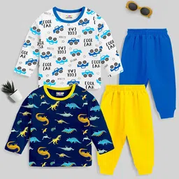 KUCHIPOO Kids Pack Of 2 Printed Night Suit-image-44